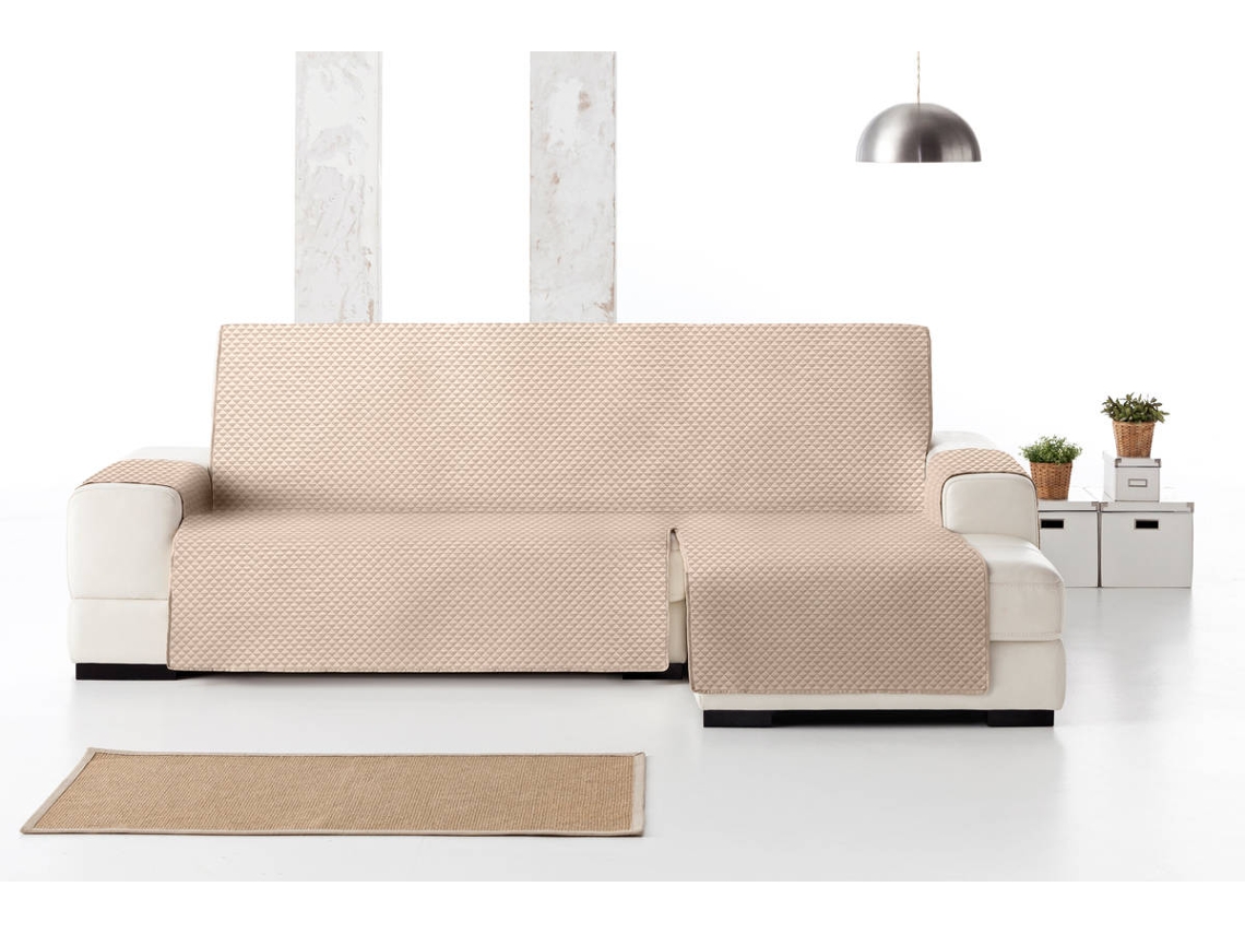 Capa em Tecido Acolchoado e Impermeável para Chaise Longue orientación derecha Luke (290 cm - Bege)