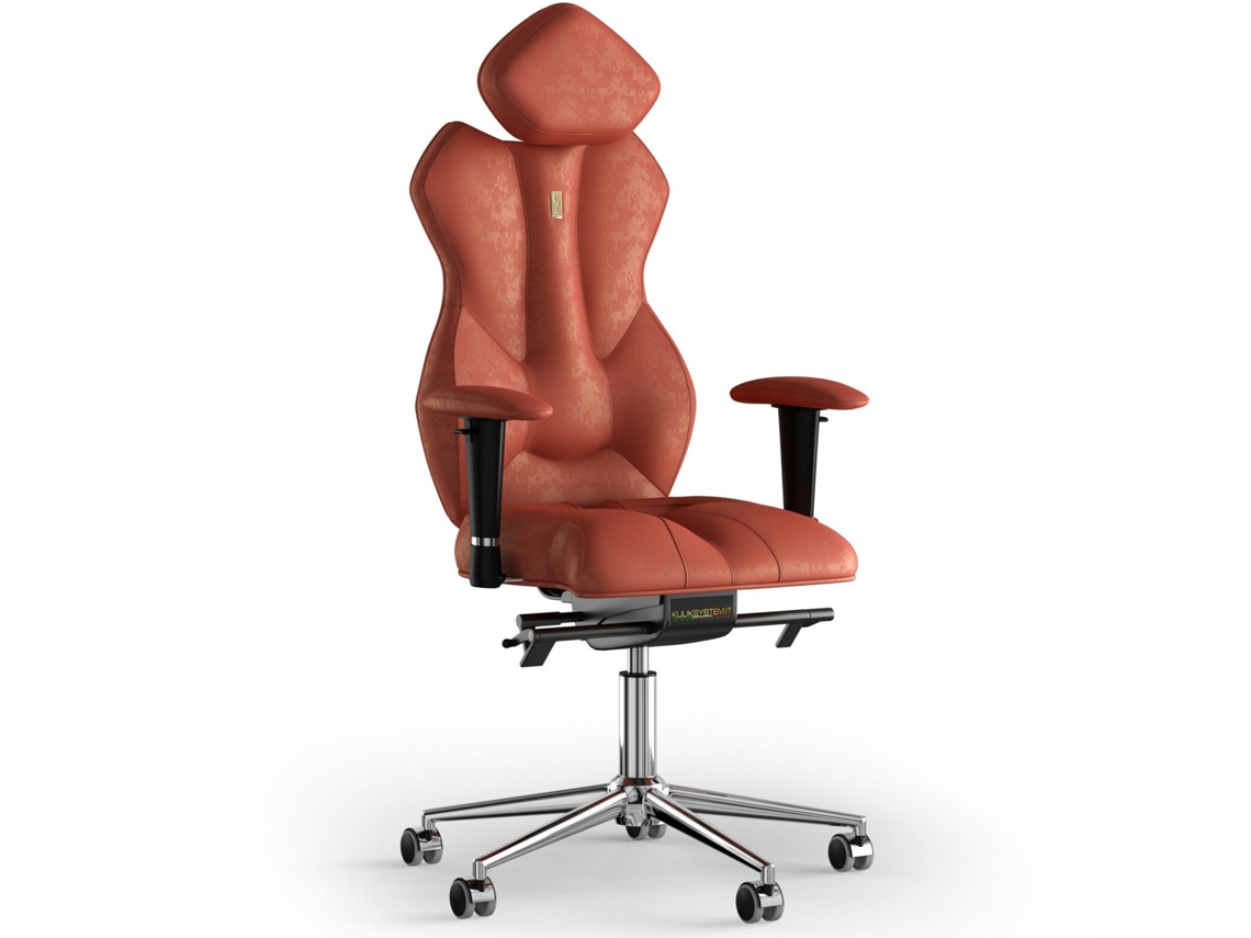 Cadeira de Escritório Ergonómica KULIK Tecido Real (Antara - Cenoura -130x50x50cm)