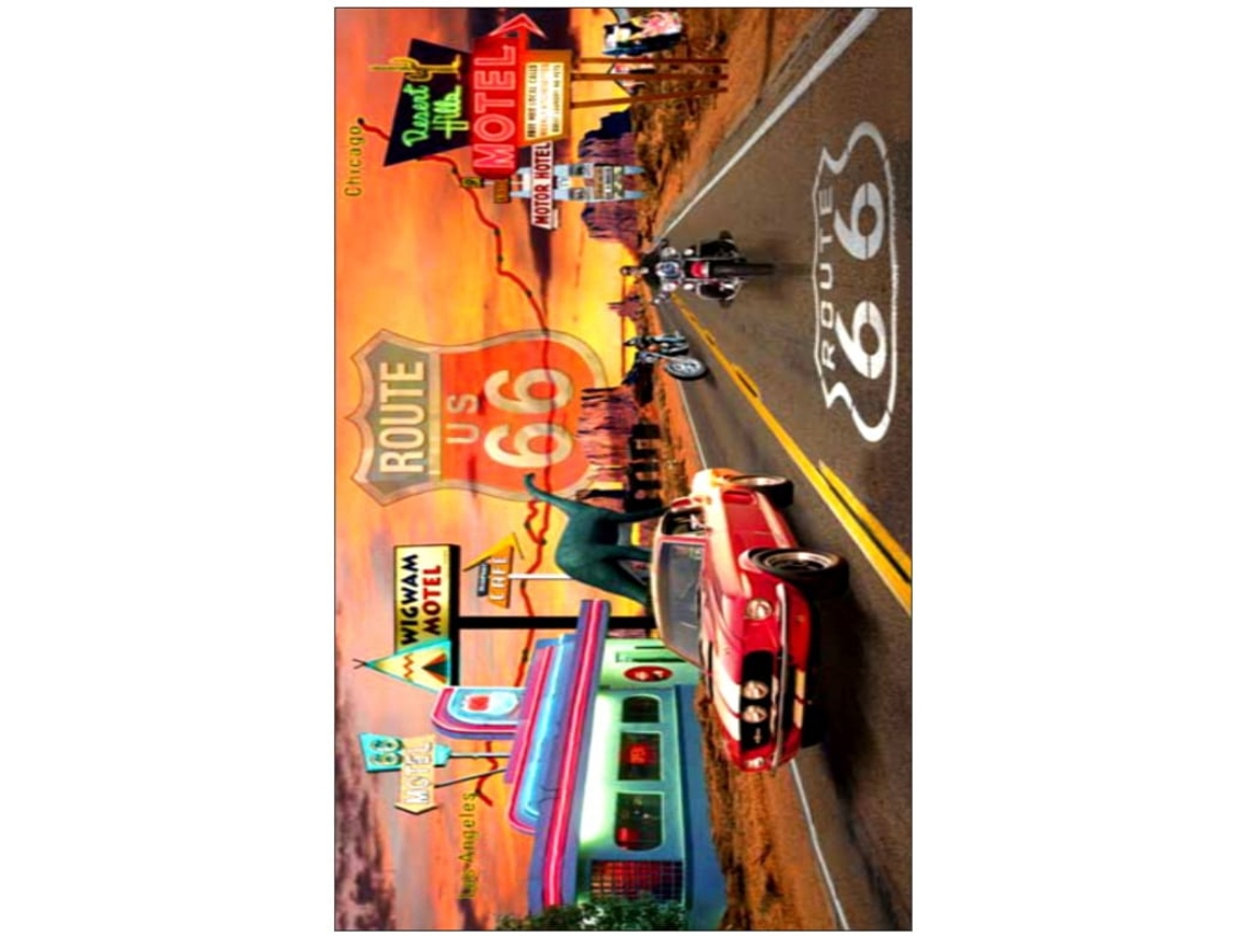 Toalha De Praia Microfibra Route 66 Eua