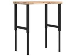 Bancada de trabalho VIDAXL Marrom Madeira de acácia (80x60x(73-99,5)cm)
