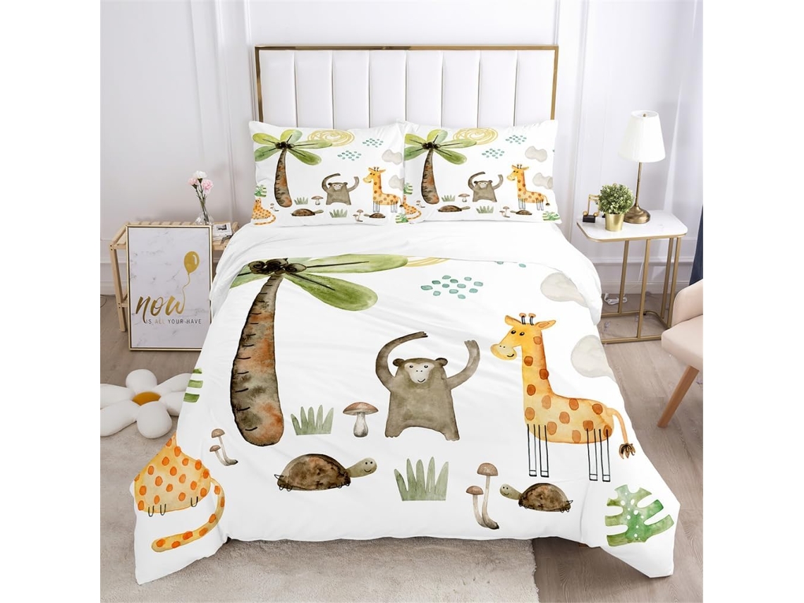 Capa de Edredom Infantil em Microfibra Fronha 240x260 Cm
