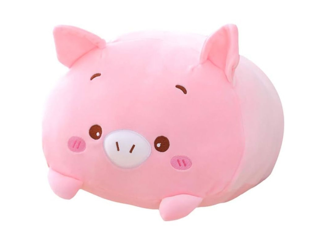 2026 cojín de Peluche de Cerdo Rosa Bonito para Niños, Almohada Kawaii Suave Y Compacta (20cm)