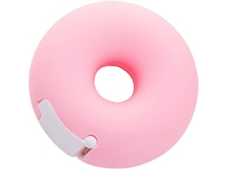 Dispensador de Fita Adesiva em Formato de Rosca com 1 Fita Inclusa, Rosa BRILVIBERA