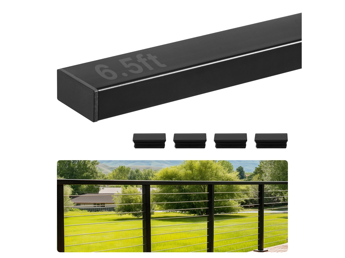 Corrimão de varanda de aço inoxidável Vevor 198 cm, 1 peça
