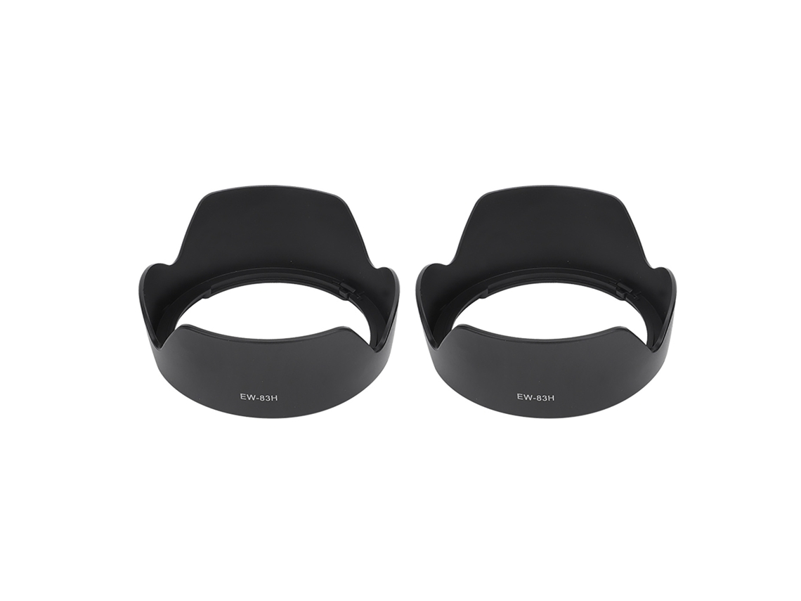 2pcs Ew 83h Plastic Black Camera Mount Lens Hood Fit For Canon Ef 24 105mm F/4l Is Usm Lens LAXISCREED