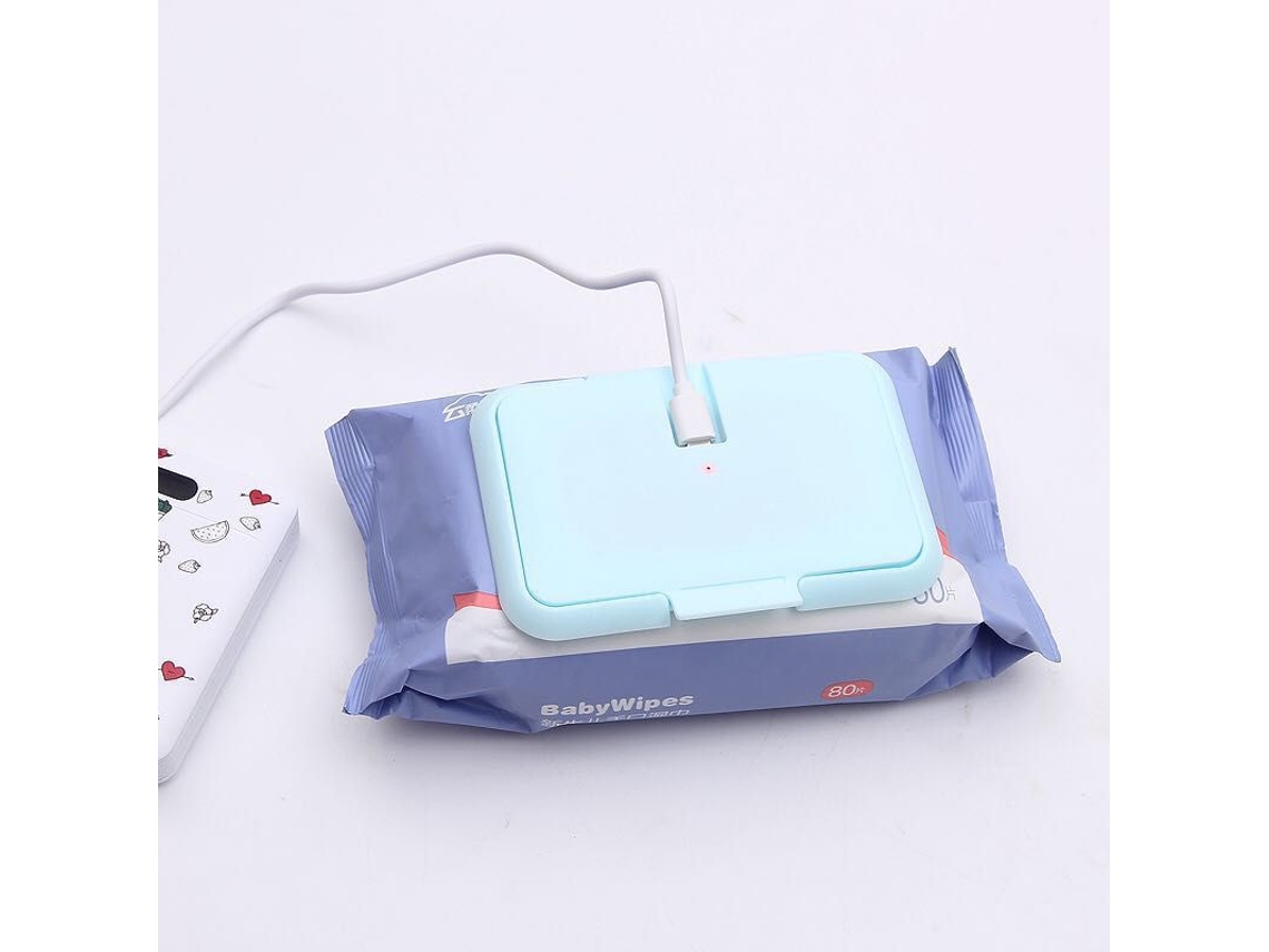Aquecedor Portátil Para Toalhitas, Proporciona Um Aquecimento Constante E Uniforme, Portátil E Alimentado Por Usb. - Azul