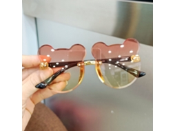Óculos de Sol para Crianças e Bebés em Pc Resin, Forma Fofa, Cor Rosa e Amarelo | S/MARCA