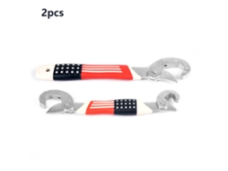 Conjunto de 2 Chaves de gancho duplo universal ajustável | S/MARCA