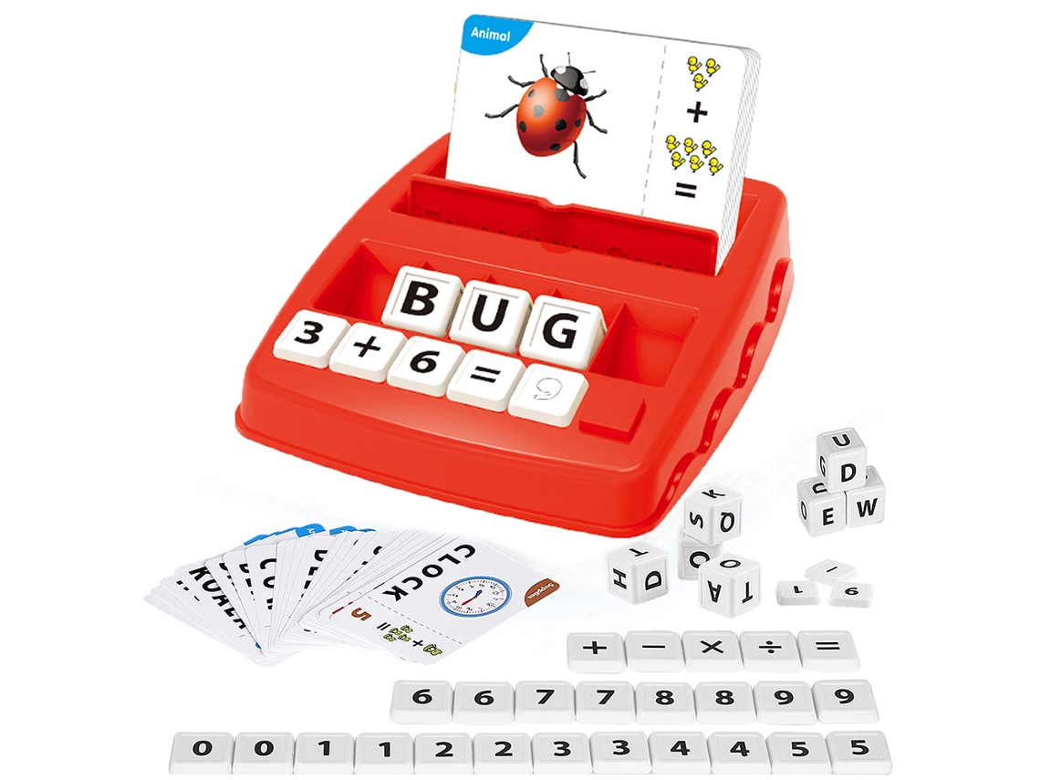 Primerox jogo de Correspondência de Letras para Crianças Brinquedo Educativo Pré escolar Alfabeto Matemática Interativo