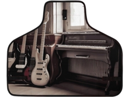Bolsa de poliéster de alta qualidade com diversos compartimentos para instrumentos musicais, guitarra, baixo e outros instrumentos.