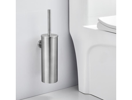 Escova de Vaso Sanitário Montada na Parede AURALUM com Suporte de Escova Antibacteriana Escova de Vaso Sanitário para Banheiros