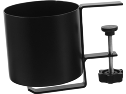 Gancho De Mesa De Ferro Preto Com Clipe E Suporte Para Copos.