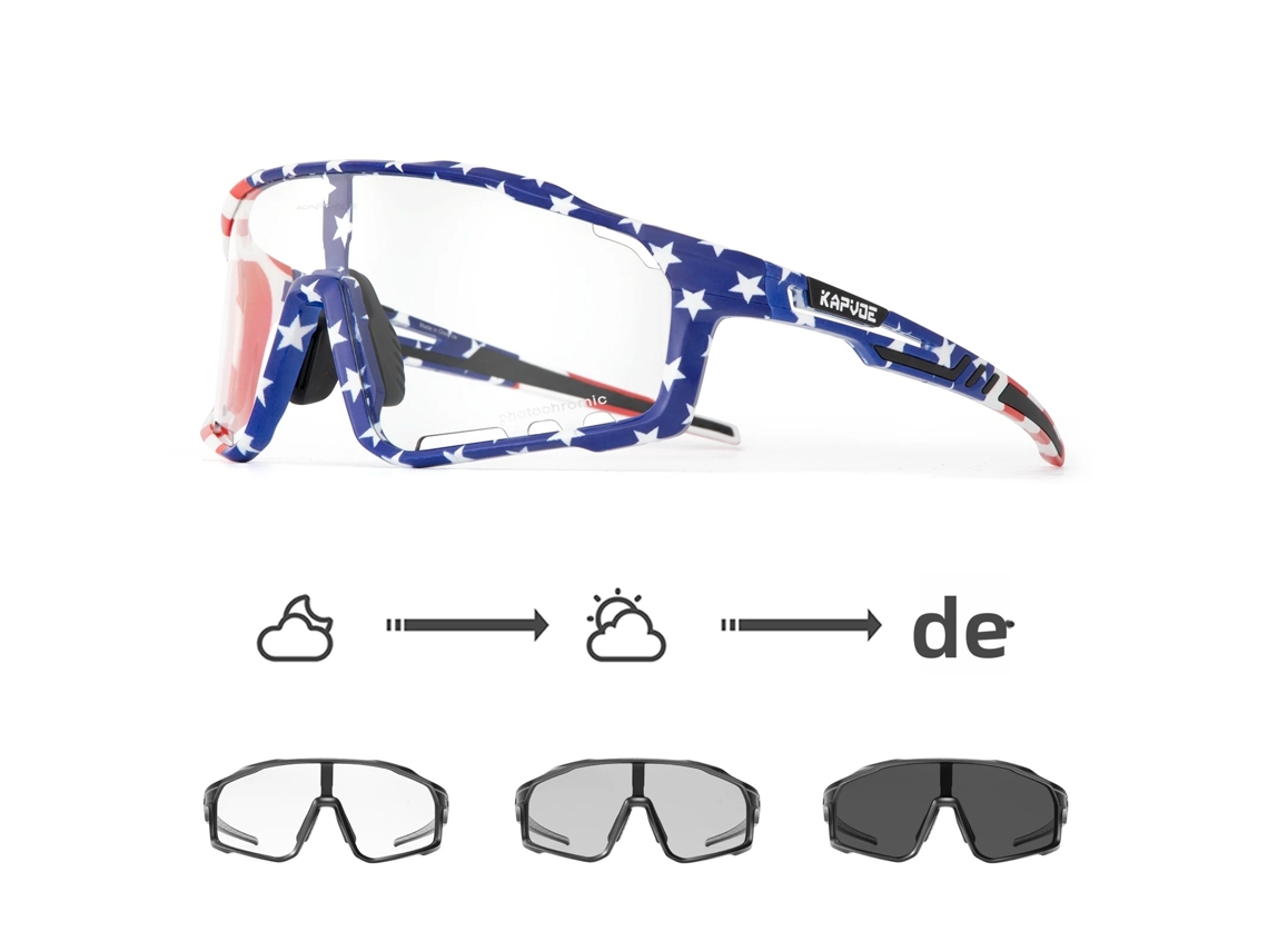 Óculos de Sol Fotocromáticos MDUG com Proteção UV400 e Esportivos (estilo 14)