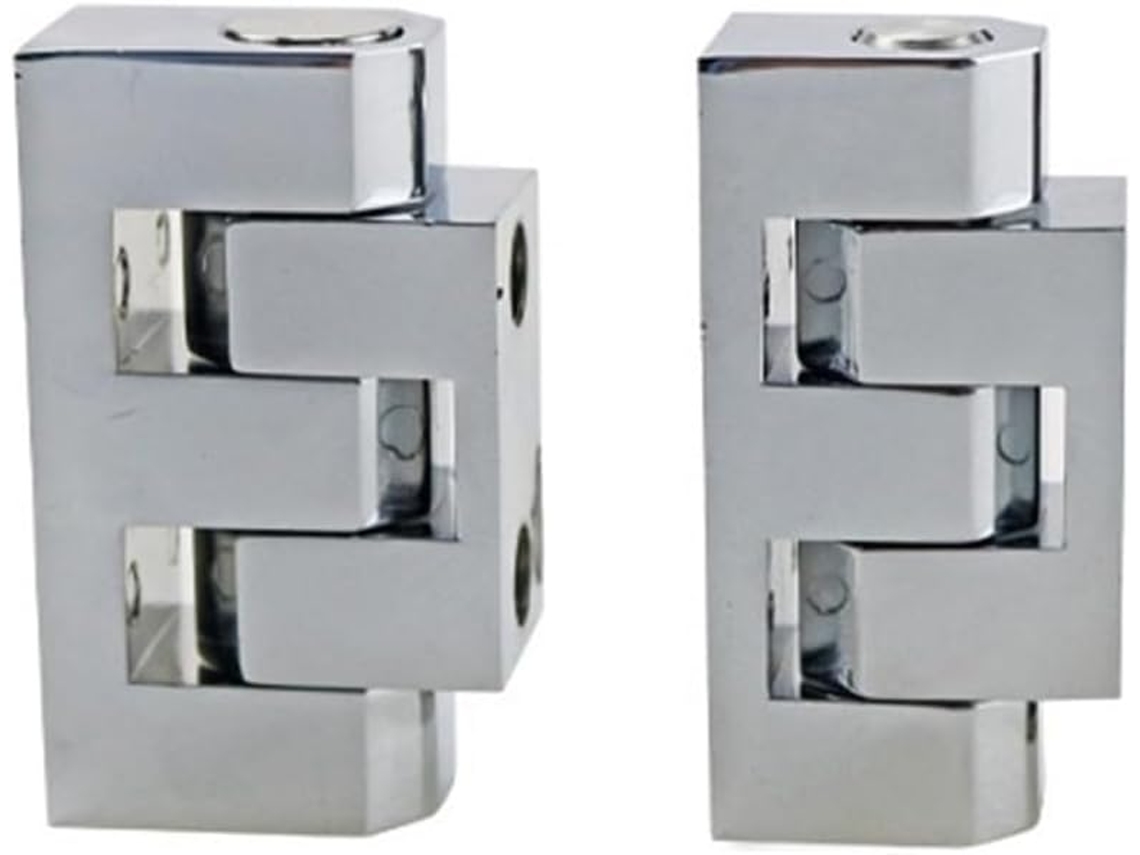 Dobradiça De Liga Zinco Reforçada Para Porta Armário Ou Caixa Chapa Metálica Equipamentos Industriais 60x24mm 2, 1 Peça