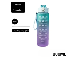 Garrafa de Água À Prova de Vazamentos, Ideal para Esportes e Viagens. MDUG (verde 800ml)