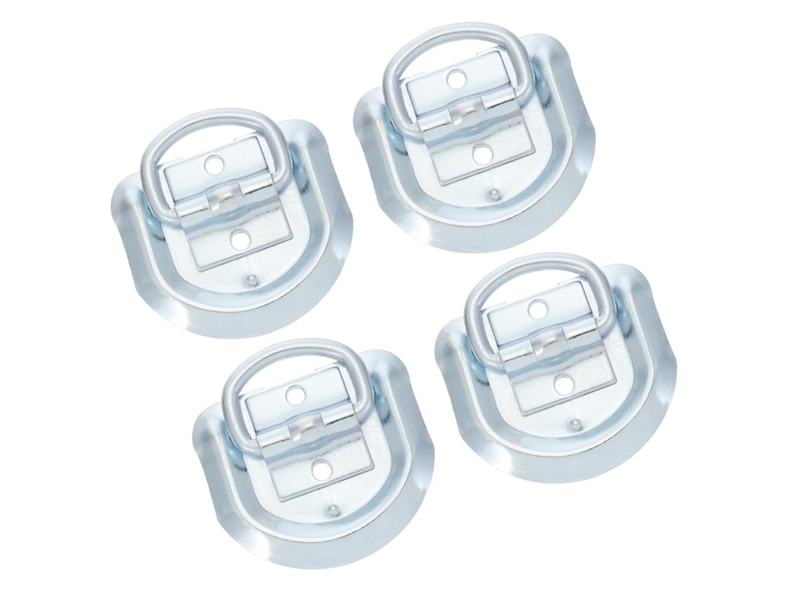 Conjunto De 4 Anéis E Cintas De Amarração Em Aço Inoxidável, Resistentes E Fáceis De Usar.