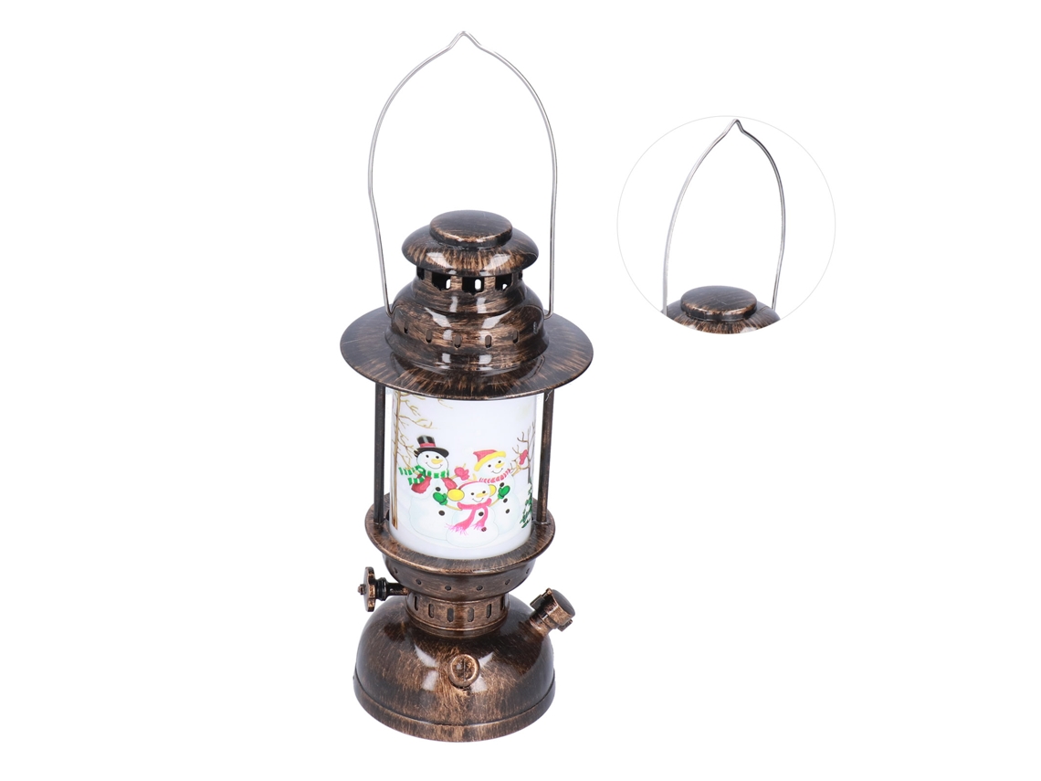 Decoração De Lanterna Led Retro De Natal Luz De Vento
