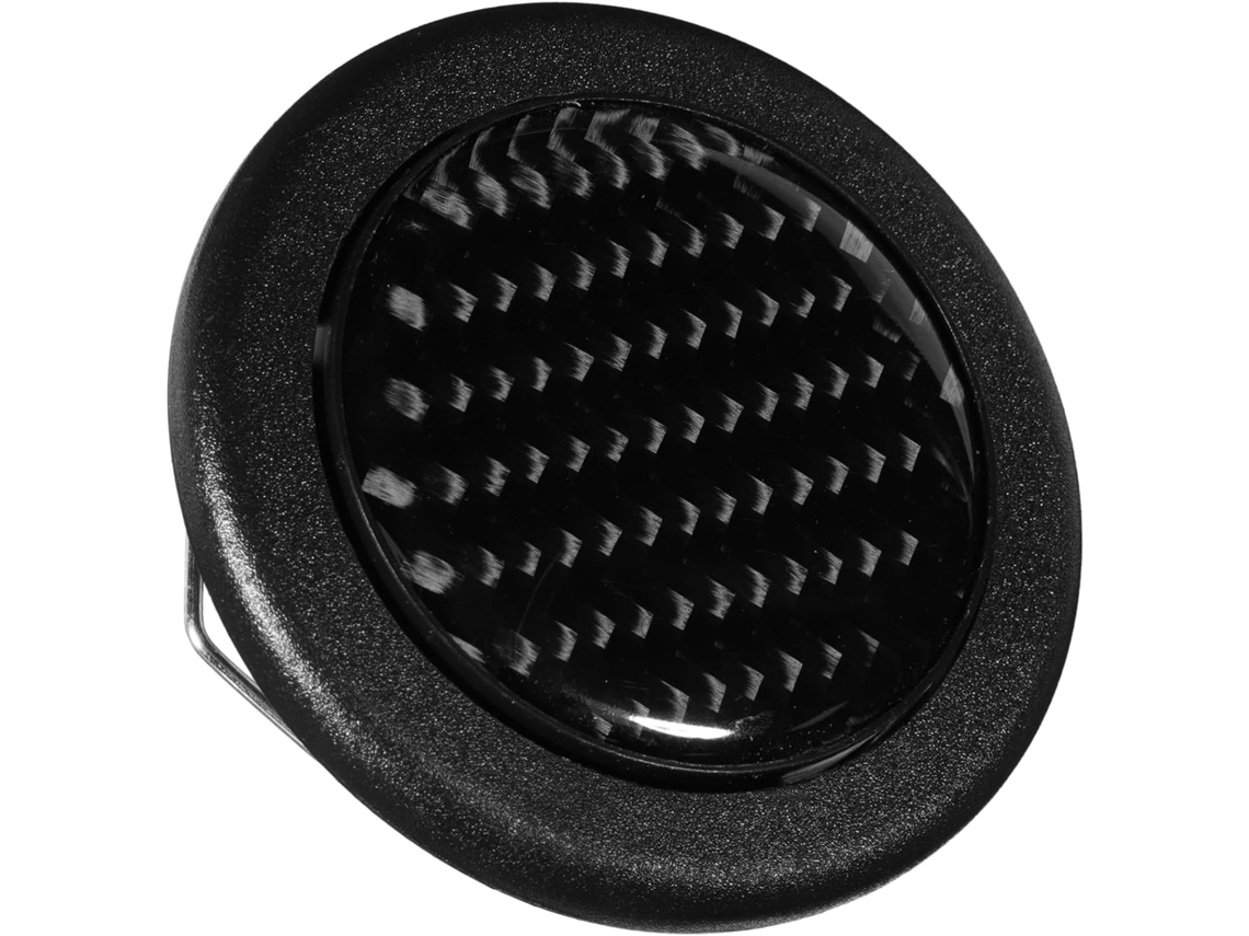 Capa Elegante Em Plástico Preto Para Botão Da Buzina Do Volante Do Carro, Fácil De Usar.