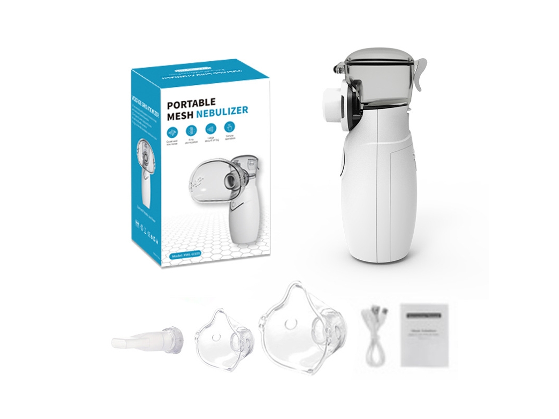 Nebulizador Ultrassónico Portátil com Bocal e Máscara Adequado para Crianças e Adultos XIAOMOYU