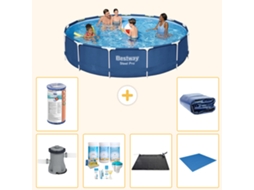 Bestway Piscina Bestway Steel Pro Redonda - 396x84 Cm - 7-peças S21610