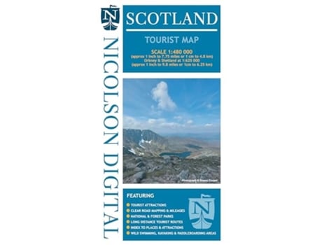 Livro Nicolson Scotland Tourist Map de Fry e Val (Inglês)