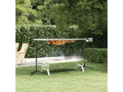 Vidaxl Grelhador Automático Com Motor 150x46,5x82,5 Cm Aço Inoxidável