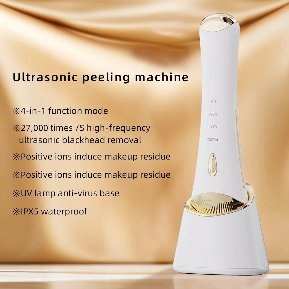 (dourado) Aparelho De Esfoliação Facial Gua Sha, Instrumento De Beleza, Removedor De Cravos, Limpador De Pele