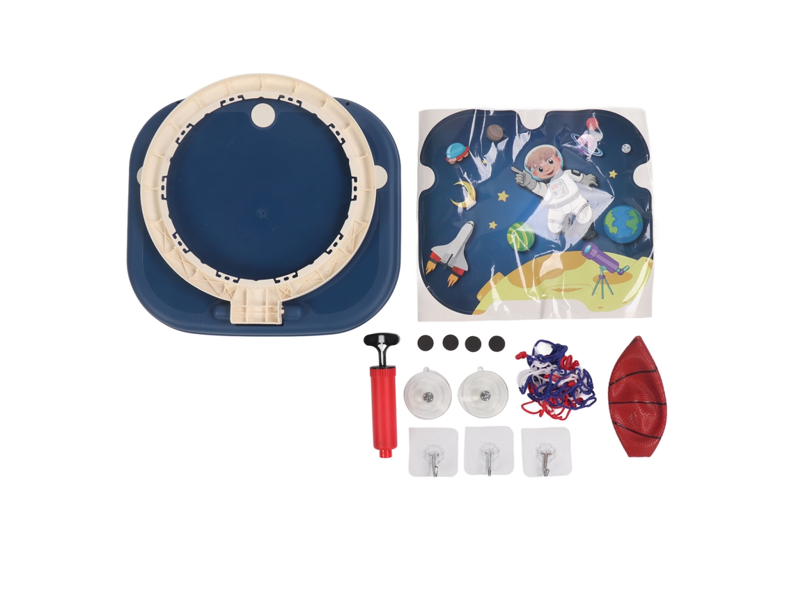 Mali mini Cesto de Basquete Indoor para Crianças com Copas de Vácuo Bola Brincadeira Azul