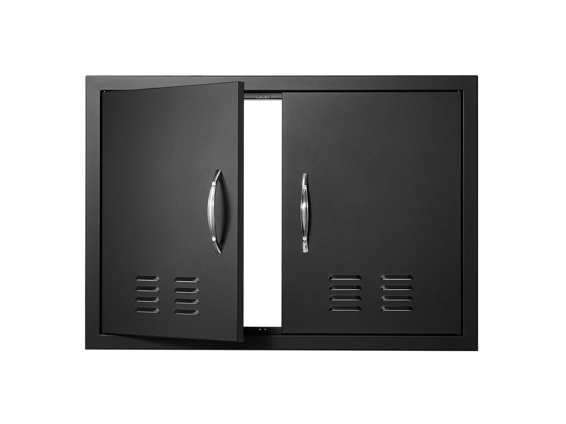 Porta De Acesso Em Inox 76x53cm Para Churrasqueira E Ilha De Grelhador Tekmaquinas