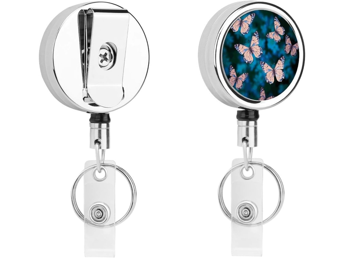Porta Crachás Retráteis Fofos Enfermeiras, Com Clipes Engraçados, Chaveiro Crachá De Identificação, Porta