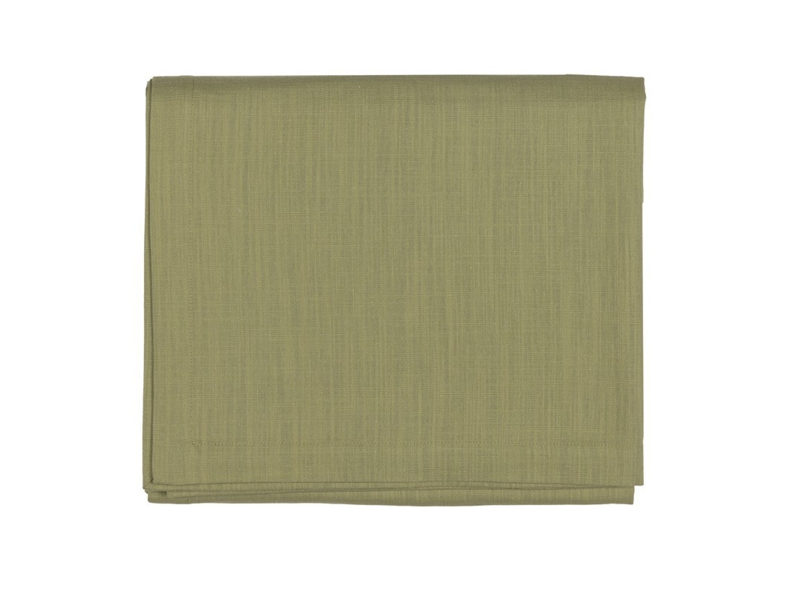 Tovaglia Da 8 Fazzini Canvas Di Puro Cotone Fiammato Con Alta Balza Applicata A Mano Tinto Indanthrene (145x220)