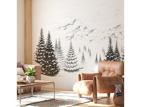 Papel de Parede 99DÉCO Montagne B&W