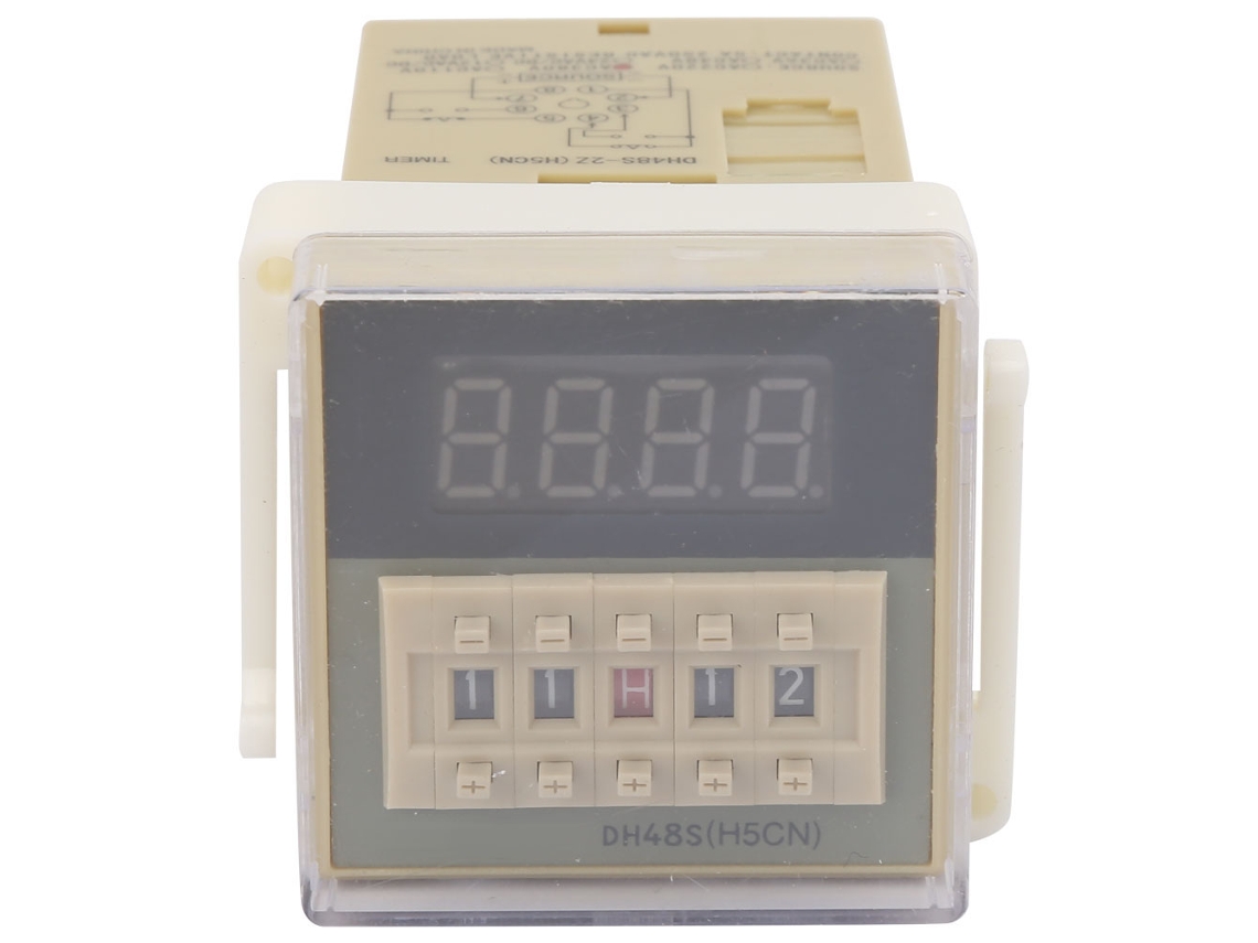RELE DE RETARDO DIGITAL DH48S 8 PINOS LCD 0.01S HKJ