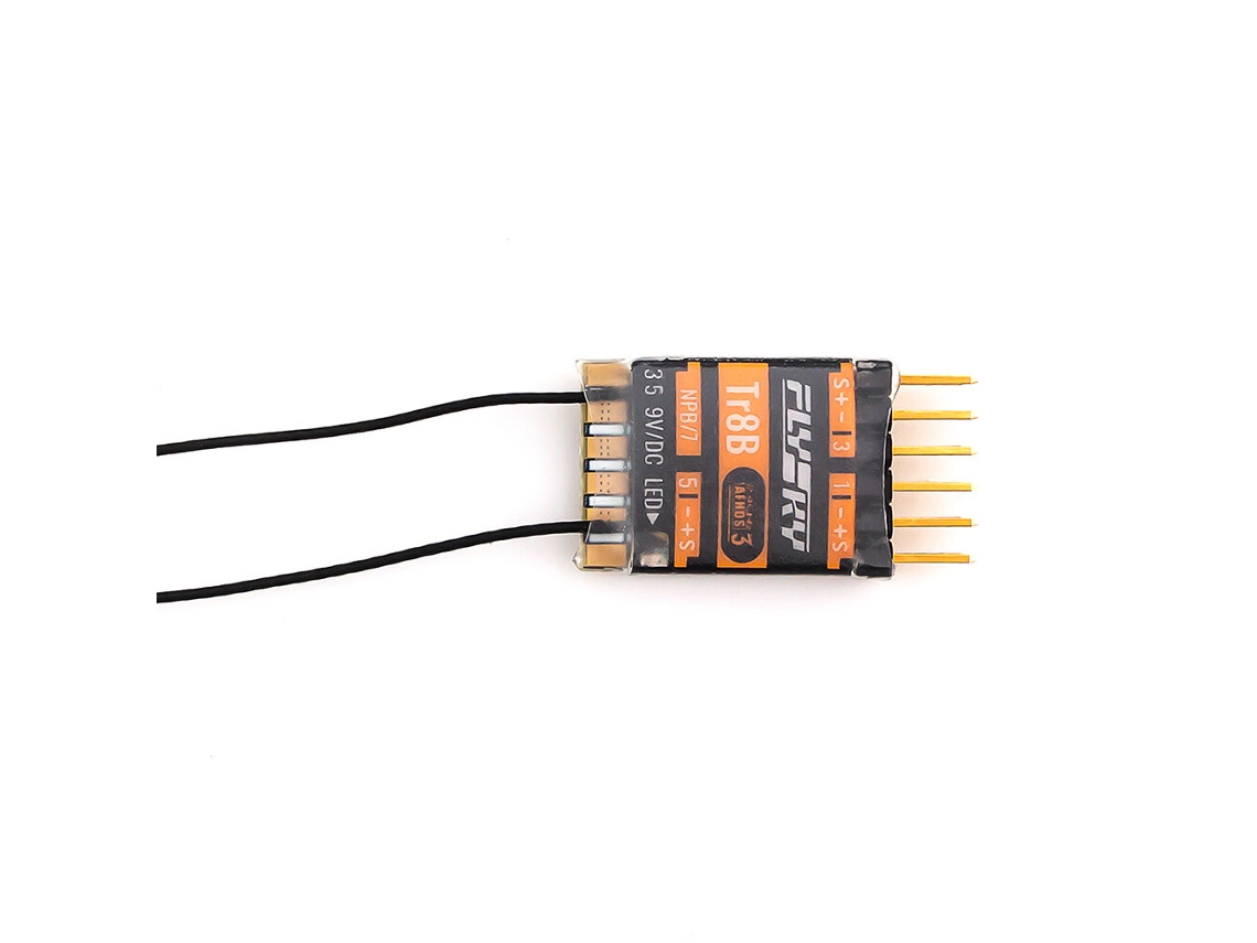 Flysky Fs-tr8b 2.4ghz 8ch Afhds 3 Micro Receptor Com Suporte A Saídas Pwm/ppm/i.bus/s.bus 2 Newport Para Drones Fpv, Aviões, Carros, Barcos E Robôs
