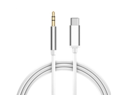 Cabo Usb C Para Aux 3.5mm Bil Silver 1m
