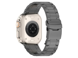 Pulseira De Aço Titânio Compatível Com Apple Watch Series 9, 8, 7, 41 Mm / 6, 5, 4 Se , Se (2022), Se 40 Mm / 3, 2, 1, 38 Mm Facpoet (2023)