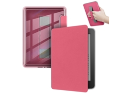 Capa Para Kindle Paperwhite 6 12ª Geração (7") 2024 Rosa Vermelha Cuich