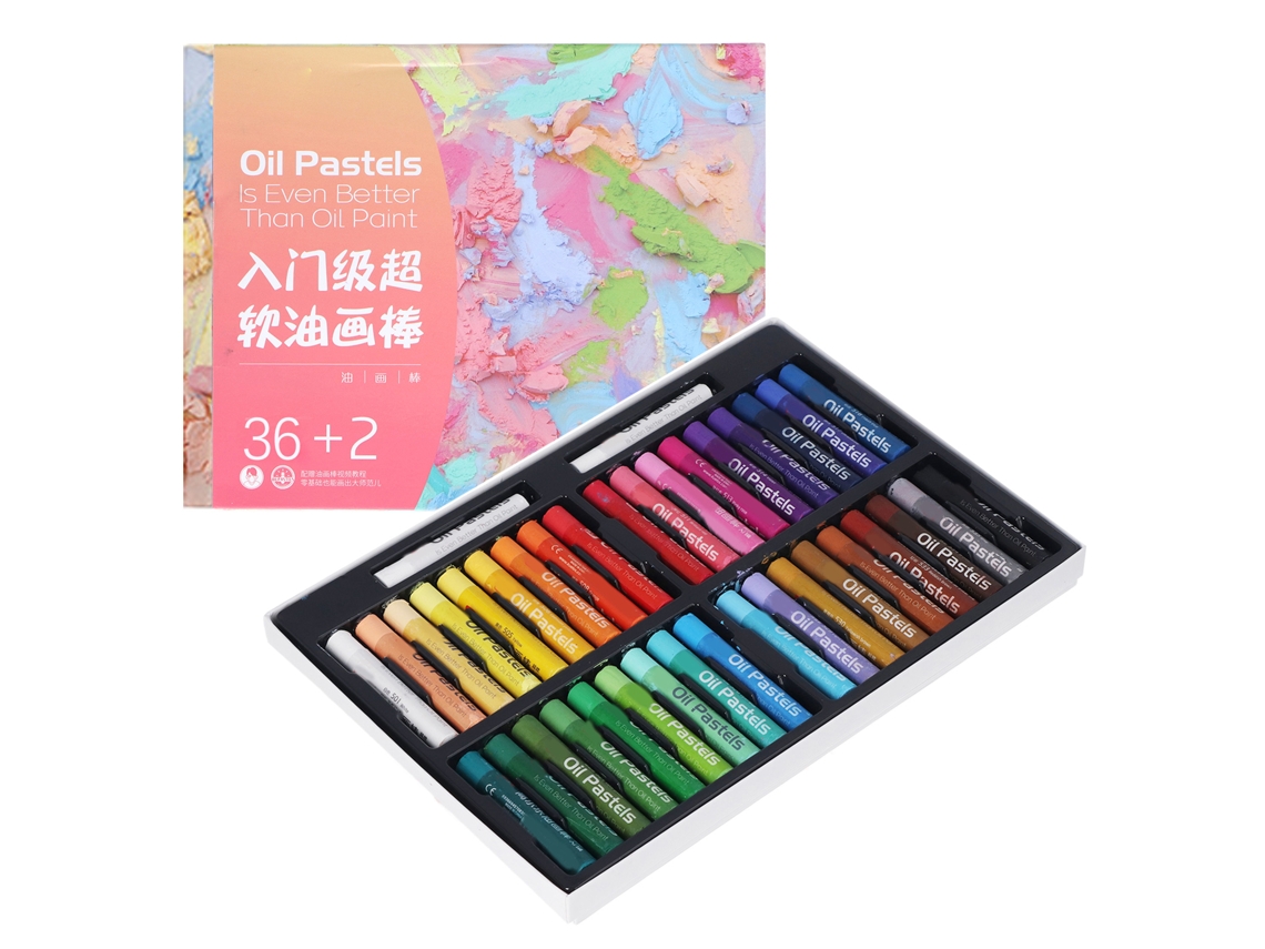 Conjunto de Pastéis de Óleo Laváveis 36 Cores para Artistas Iniciantes