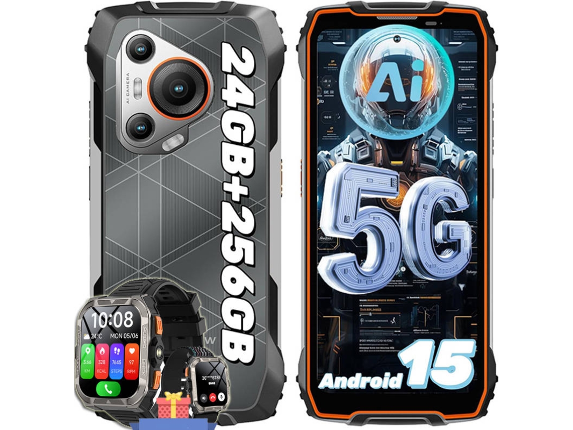 Smartphone 5g Blackview Bl7000 6.78'' 24 Gb 256 Gb Laranja