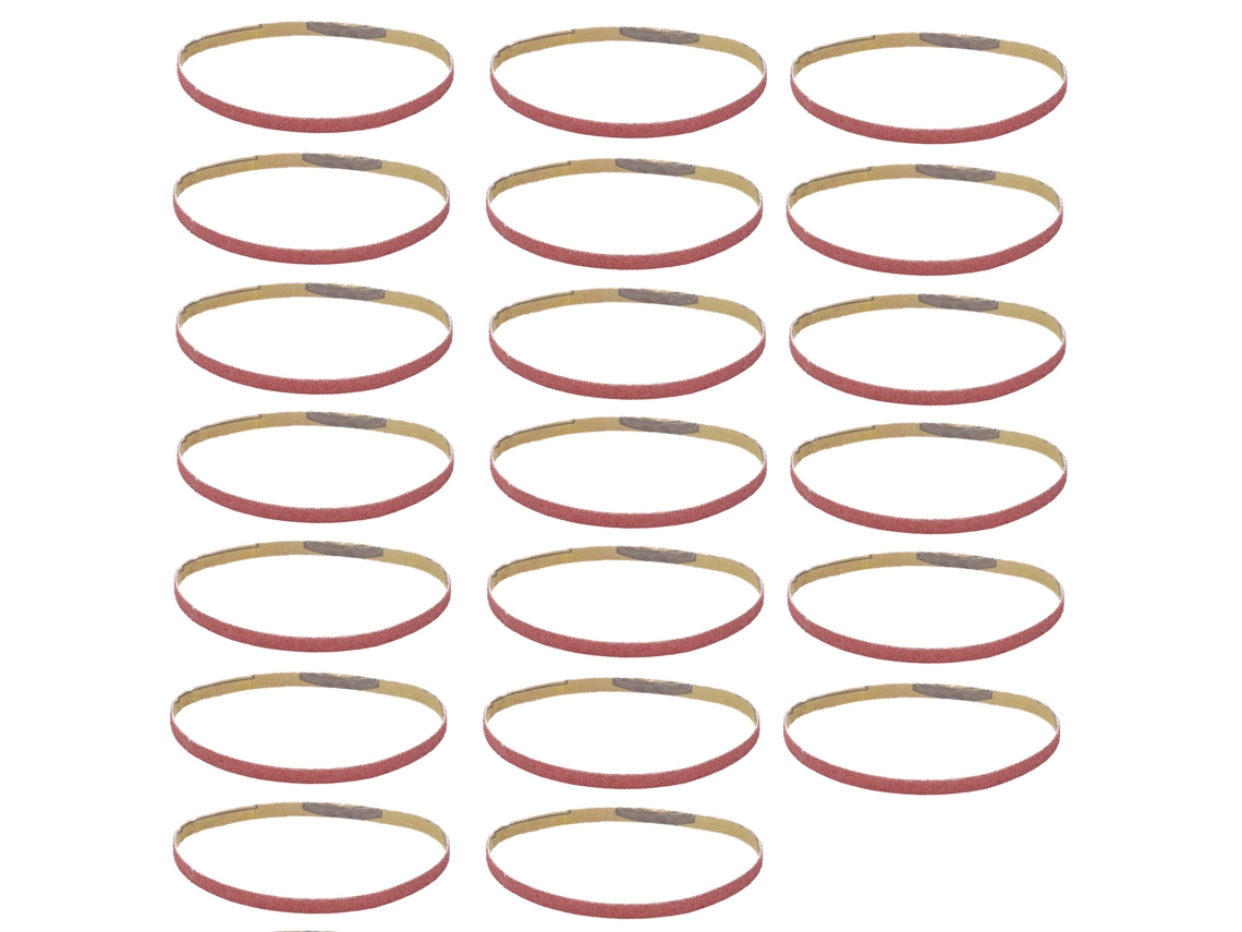 20 Peças De Cinta De Lixa Abrasiva Para Lixadeira Ferramenta De Reposição 330x10mm 100