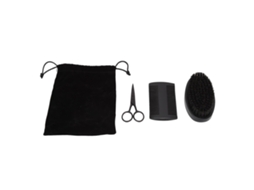 2026 kit de Cuidado de Barba com Tesouras Presente Ideal para Homens com Pente, Escova e Bolsa de Armazenamento