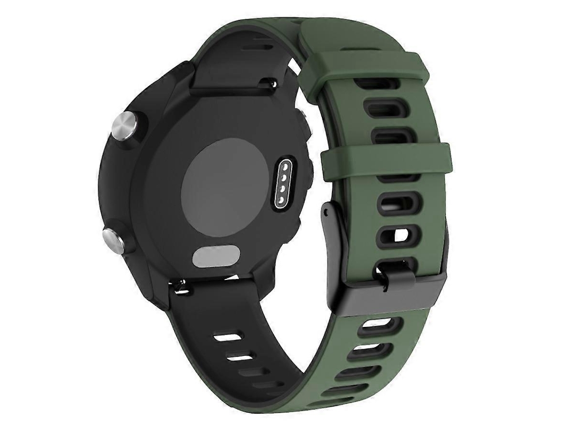 Pulseira De Silicone De 20 Mm Para Huawei Watch Gt2e 42 Mm / Samsung Galaxy Watch Active 2 (branca + Preta)