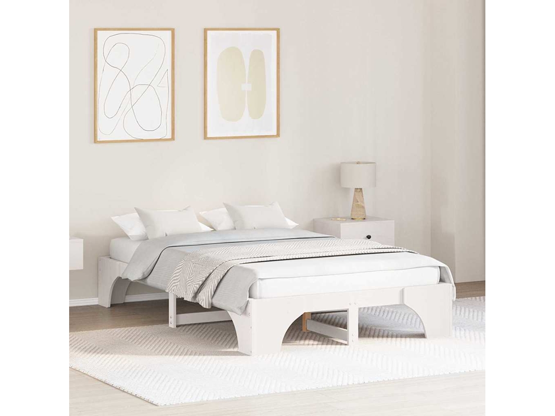 Vidaxl Estrutura Da Cama Branco 120 X 200 Cm