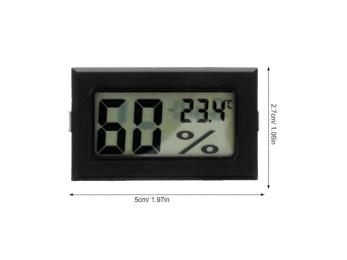Conjunto De 3 Mini Termômetros E Higrômetros Com Display Digital Para Ambientes Internos