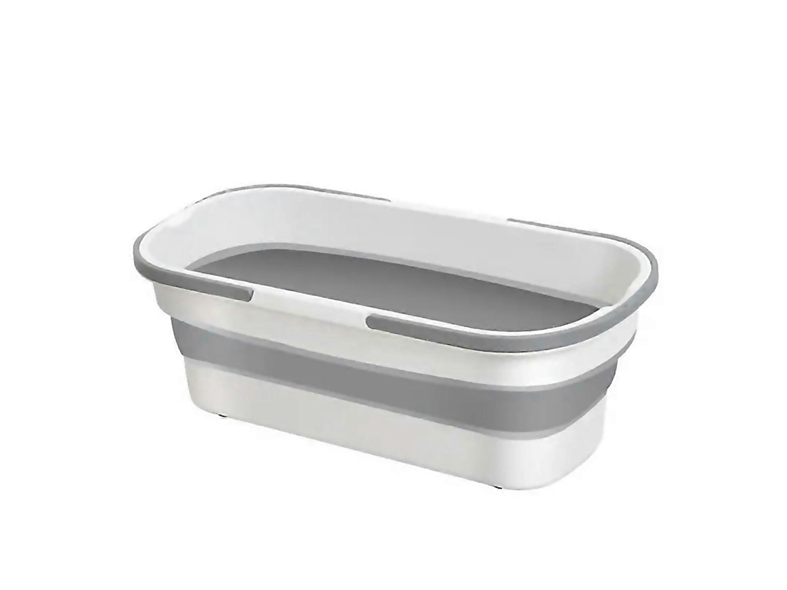 Balde De Silicone Portátil Retangular Para Mopa Grande Doméstico