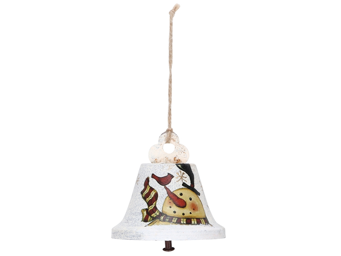 Laxiscreed Ornamento De Porta Natal Com Sino, Boneco De Neve E Elementos Festivos Para Decoração Natalícia