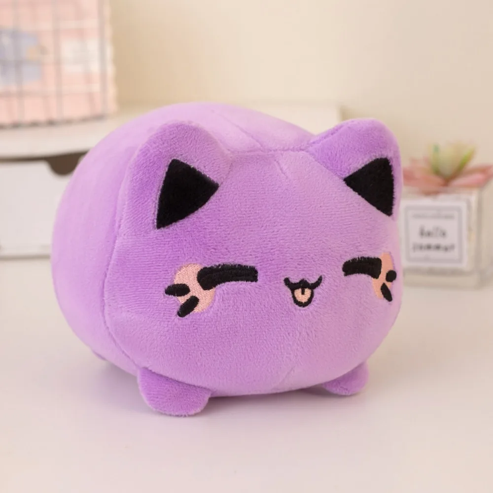 Pelúcia, Gatinho Fofo de Desenho Animado, Adorável Gato MDUG (roxo)