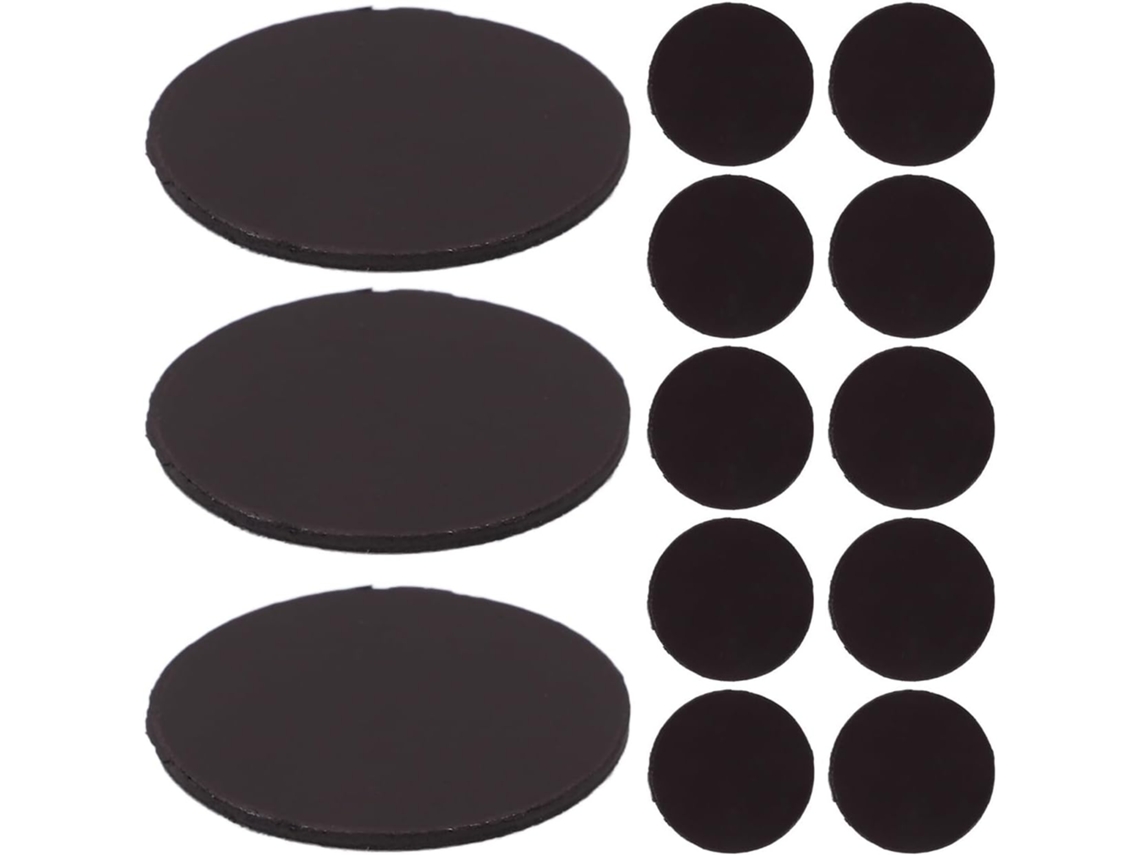 Shineofi 50 Peças De Ímãs Adesivos Flexíveis Para Geladeira, Pontos Magnéticos Pretos, Design De Um Lado, Fáceis De
