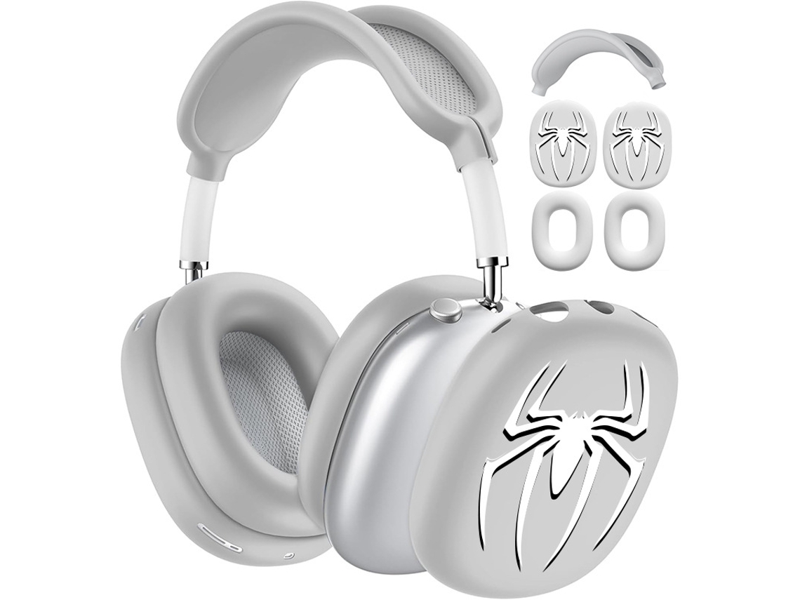 Capa Eifson Para Airpods Max 1/2, Padrão Aranha 3-em-1 Neutro (light Gray)
