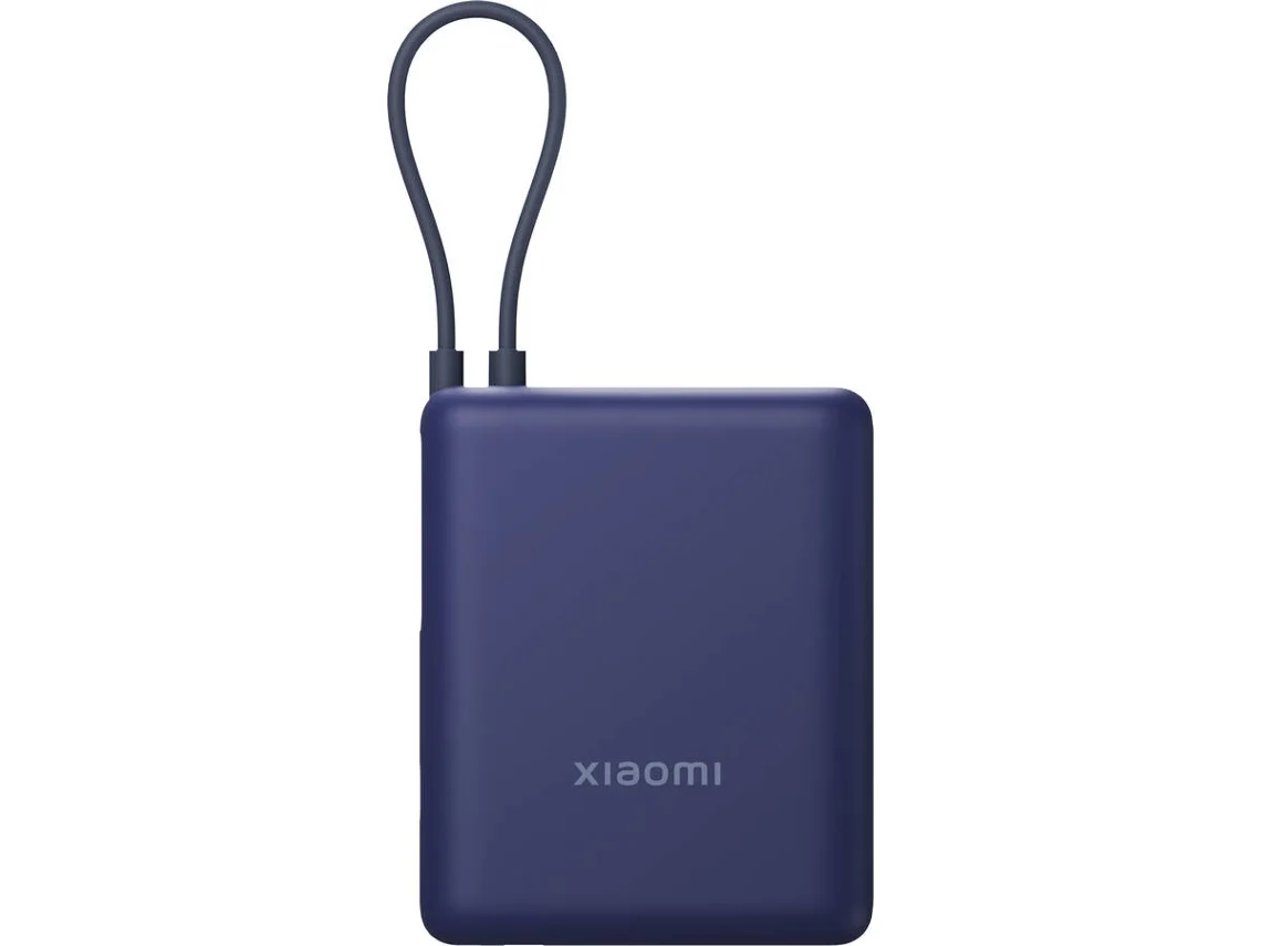Powerbank XIAOMI com Cabo Integrado 33W (10000mAh - USB-C - Azul)